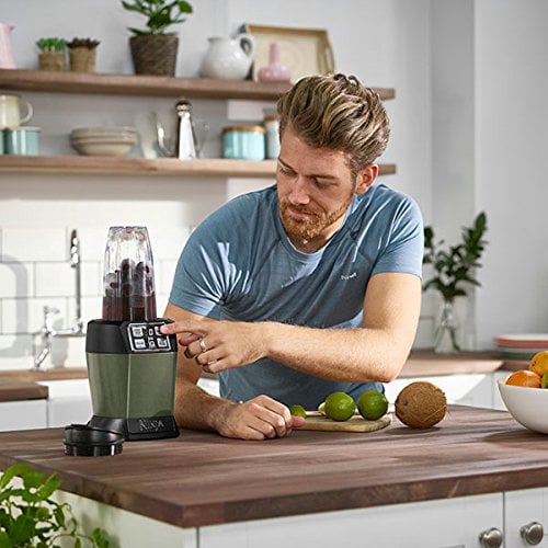 Nutri Ninja 1000W Blender with Auto-iQ - BL480UKSA - Sage