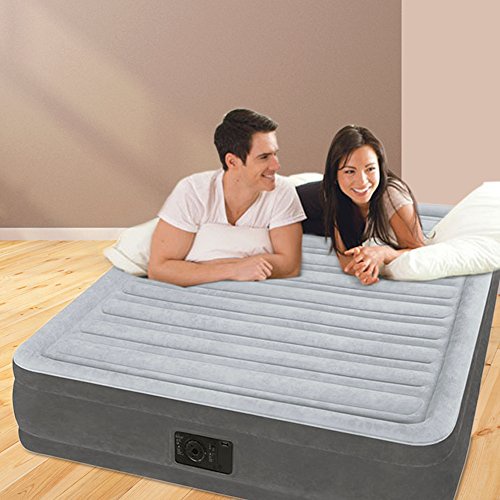 Intex 67768 -  Materasso Casa Una Piazza e Mezza Dura Beam con Pompa Elettrica Incorporata, 137x191x33cm