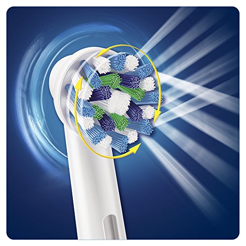 Oral-B CrossAction Toothbrush Heads Pack of 8 Replacement Refills for Electric Rechargeable Toothbrush