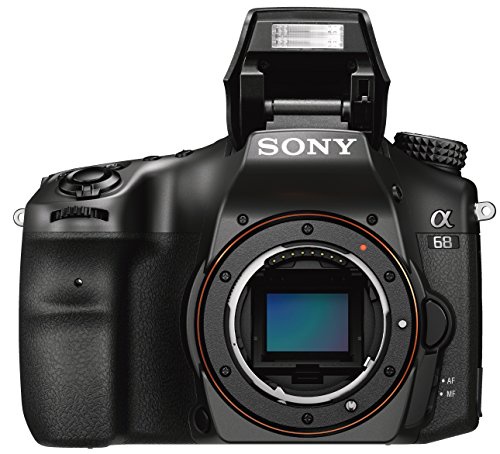 Sony Alpha 68 A-Mount Digitalkamera (24 Megapixel, 6,7 cm (2,7 Zoll) Display, 79-Phasen AF-Messfelder) inkl. SAL-1855 Objektiv schwarz