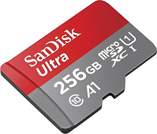 SanDisk Ultra 256GB microSDXC Memory Card  + SD Adapter with A1 App Performance  up to 100MB/s, Class 10, U1