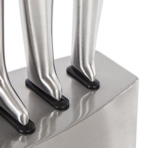 Morphy Richards Accents Knife Block Set, Stainless Steel, 5 Piece - Silver