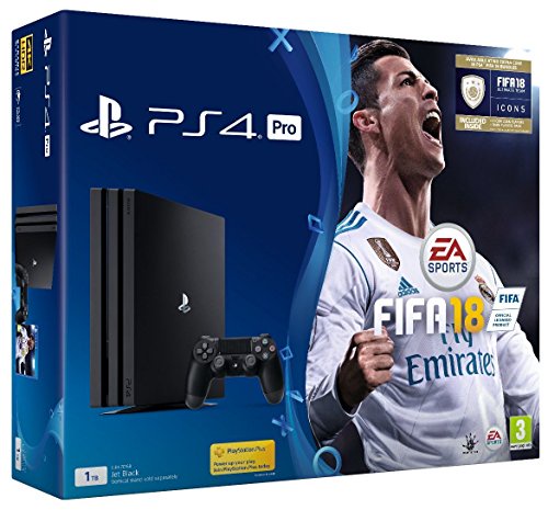Sony PlayStation Pro (1TB) with FIFA 18  +  Call of Duty: WWII (PS4)