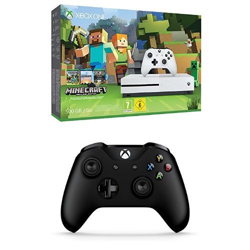 Xbox One S (500GB) with Minecraft + Controller