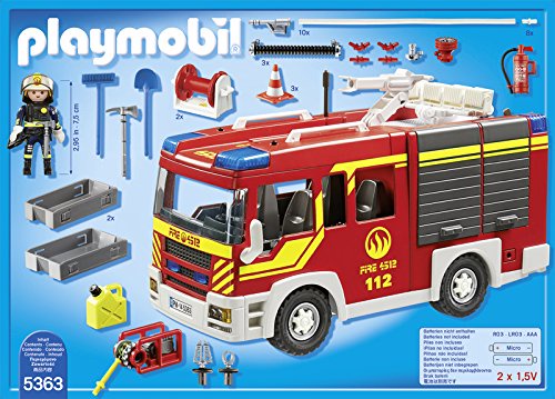 Playmobil 5363 City Action Fire Engine with Lights and Sound