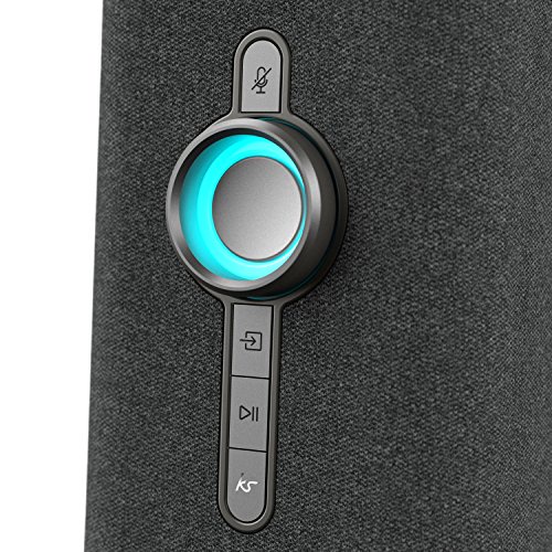 KitSound Voice One with Alexa Built-In and Spotify AVS Voice Control Multi-Room Smart Speaker - Grey