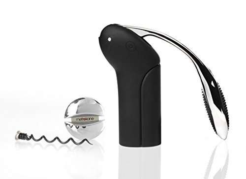 Rabbit Vertical Corkscrew with Foil Cutter and Extra Spiral (Velvet Black)