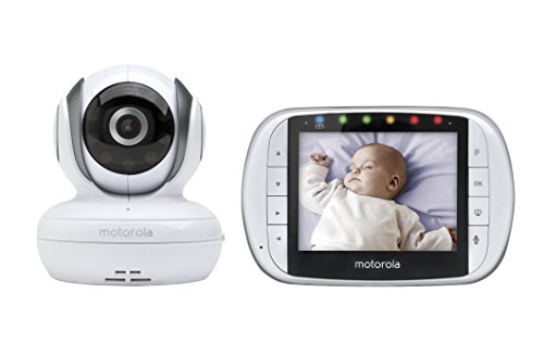 Motorola MBP36S Remote Wireless Video Baby Monitor with 3.5-Inch Color LCD Screen, Remote Camera Pan, Tilt, and Zoom