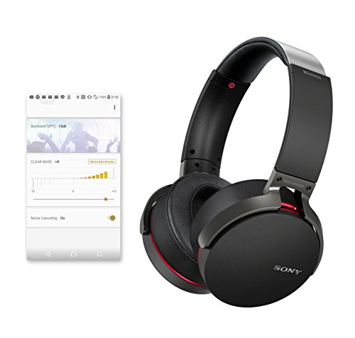 Sony XB950B1 Extra Bass Wireless Headphones with App Control, Black (2017 model)