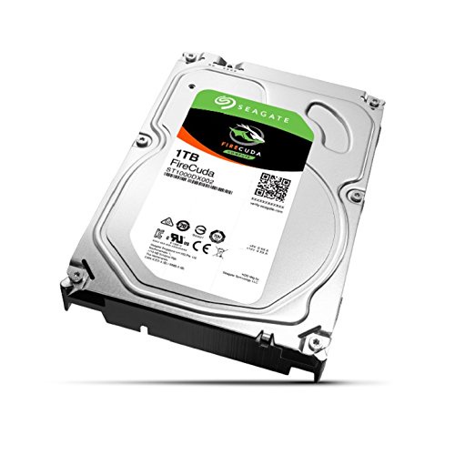 Seagate 1TB FireCuda Gaming SSHD (Solid State Hybrid Drive) - 7200 RPM SATA 6Gb/s 64MB Cache 3.5-Inch Hard Drive (ST1000DX002)