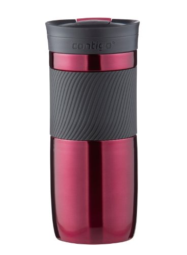 Contigo SnapSeal Vacuum-Insulated Stainless Steel Travel Mug, 16-Ounce, Vivacious