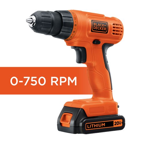 Black & Decker LD120VA 20-Volt MAX Lithium-Ion Drill/Driver with 30 Accessories