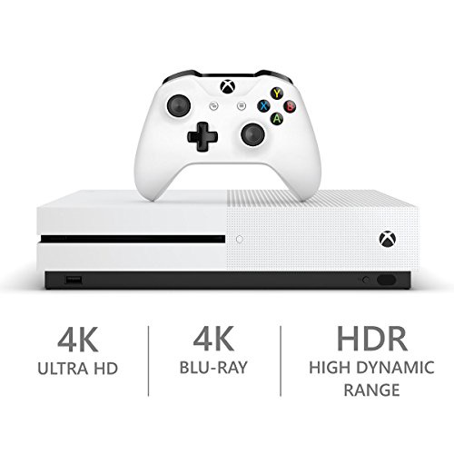 Xbox One S 500GB Console + Play & Charge Kit + Xbox White Wireless Controller + 3 Digital Games