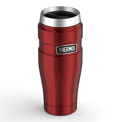 Thermos Stainless King 16-Ounce Travel Tumbler, Cranberry