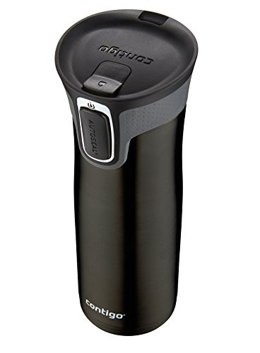 Contigo AUTOSEAL West Loop Vacuum Insulated Stainless Steel Travel Mug with Easy Clean Lid, 20oz, Black