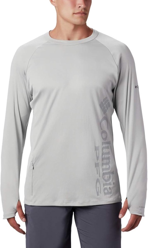 Amazon.com: Columbia Men's PFG Buoy Knit Long Sleeve Shirt, Cool Grey, XX-Large: Clothing