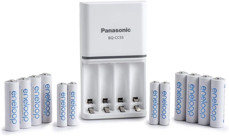 Amazon.com: Panasonic K-KJ55MC84CZ eneloop Power Pack; 8AA, 4AAA, and Advanced Battery 3 Hour Quick Charger: Electronics