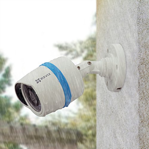 EZVIZ Smart Home 1080p Security Camera System, 8 Weatherproof 1080p IP PoE Cameras, 16 Channel NVR 3TB HDD, 100ft Night Vision, Works with Alexa using IFTTT