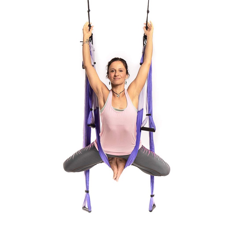 Amazon.com : YOGABODY Yoga Trapeze [official] - Yoga Swing/Sling/Inversion Tool, Purple with Free DVD : Inversion Equipment : Sports & Outdoors