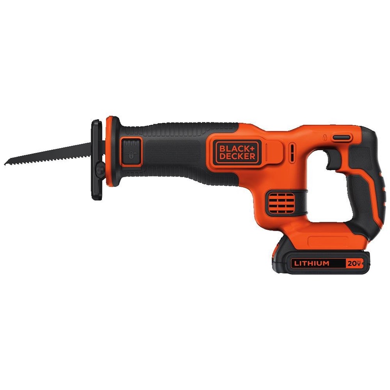BLACK+DECKER BDCR20C 20V MAX Reciprocating Saw with Battery and Charger - - Amazon.com
