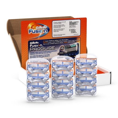 Gillette Fusion Manual Men's Razor Blade Refills, 12 Count
