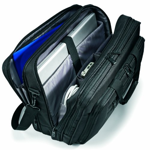 Samsonite Classic Three Gusset Lg Toploader (Black)