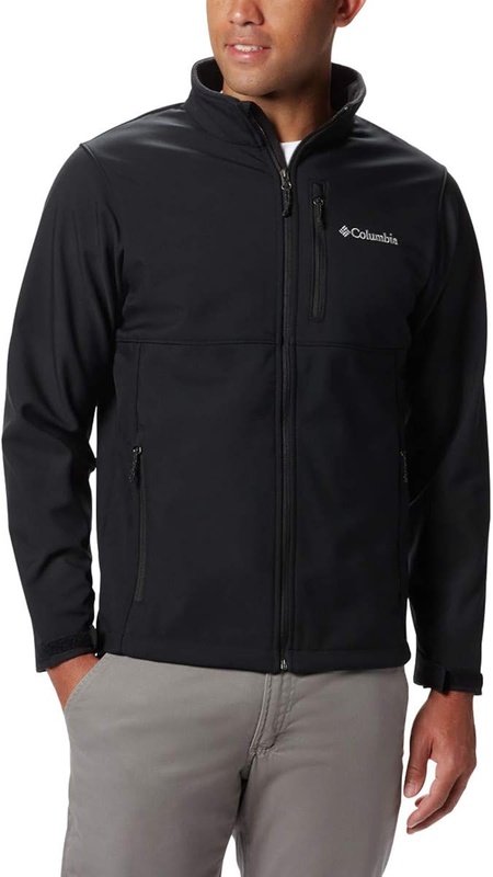 Columbia Men's Ascender Softshell Jacket, Water & Wind Resistant, Black, Medium at Amazon Men’s Clothing store