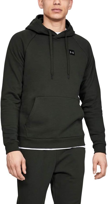 Amazon.com: Under Armour Men's Rival Fleece Pullover Hoodie , Baroque Green (310)/Black , Medium: Clothing