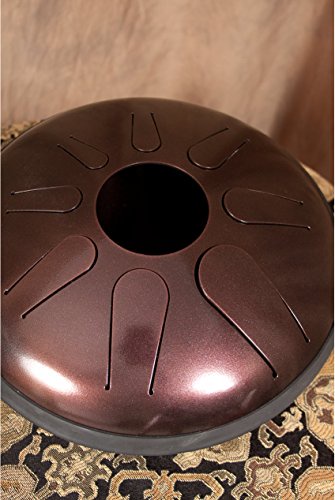 Idiopan Domina 12-Inch Tunable Steel Tongue Drum - Dark Cherry