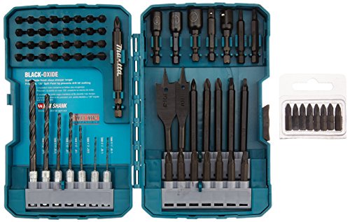 Makita T-01725 Impact Drill-Driver Bit Set, Black Oxide, 70-Piece