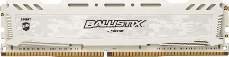Amazon.com: Ballistix Sport LT 16GB Single DDR4 3200 MT/s (PC4-25600) CL16 DR x8 DIMM 288-Pin Memory - BLS16G4D32AESC (White): Computers & Accessories