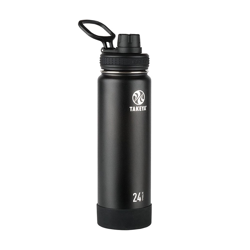 Amazon.com: Takeya Actives Insulated Stainless Water Bottle with Insulated Spout Lid, 24oz, Onyx: Kitchen & Dining