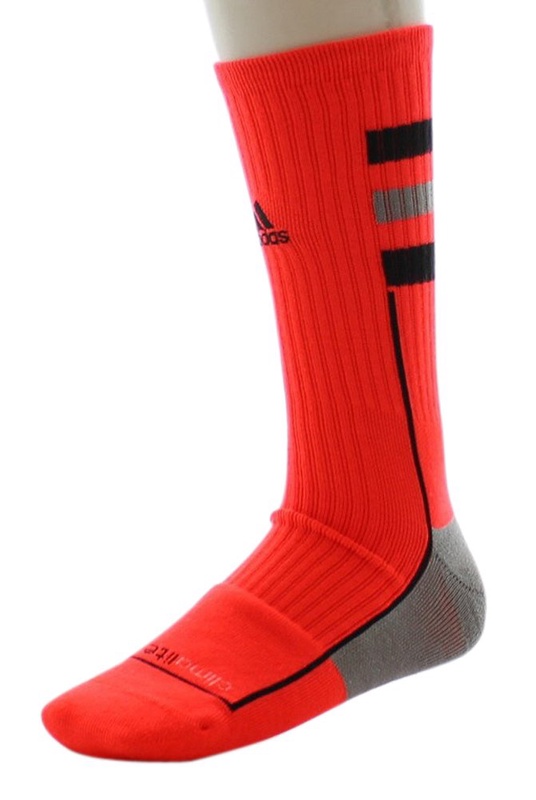 New Adidas 5126353 Team Speed Crew Socks Large Multi-Sport Neon Orange/Black - Athletic Socks - Amazon.com