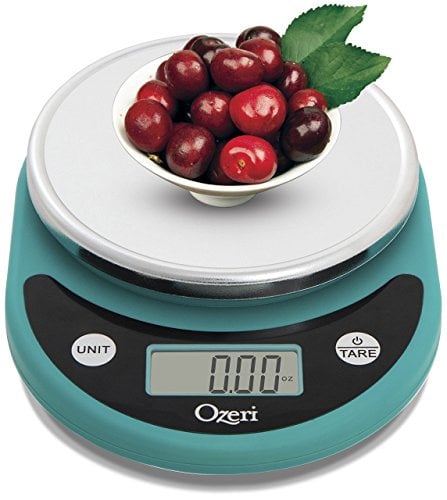 Ozeri ZK14-T Pronto Digital Multifunction Kitchen and Food Scale, Teal Blue