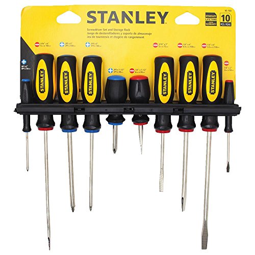 Stanley 60-100 10-Piece Standard Fluted Screwdriver Set