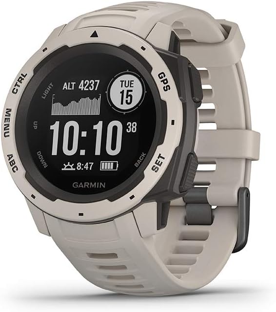 Amazon.com: Garmin Instinct, Rugged Outdoor Watch with GPS, Features Glonass and Galileo, Heart Rate Monitoring and 3-Axis Compass, Tundra