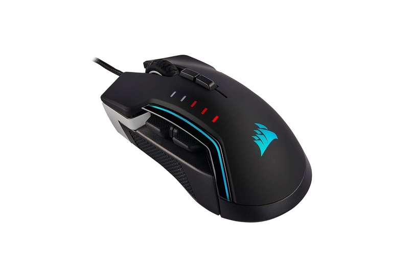 Amazon.com: CORSAIR Glaive PRO - RGB Gaming Mouse - Comfortable & Ergonomic - Interchangeable Grips - 18,000 DPI Optical Sensor - Aluminum: Computers & Accessories