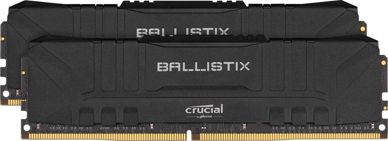 Amazon.com: Crucial Ballistix 3200 MHz DDR4 DRAM Desktop Gaming Memory Kit 16GB (8GBx2) CL16 BL2K8G32C16U4B (Black): Computers & Accessories
