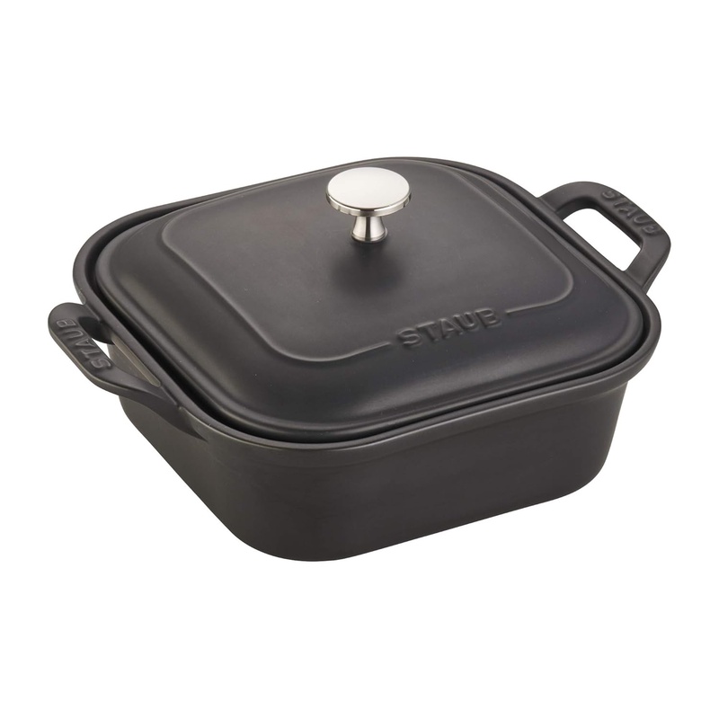 Amazon.com: Staub 40508-079 Ceramics Square Covered Baking Dish, 9