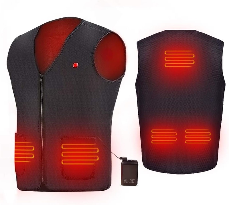 Amazon.com: AIPER Heated Vest with 10000mAh Battery Electric Body Warmer Heating Pad for Men and Women Hiking Hunting Motorcycle Riding Golf Camping(2 Sizes Smaller Than US Size): Sports & Outdoors