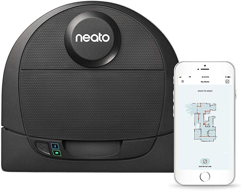 Amazon.com: Neato Robotics D4 Laser Guided Smart Robot Vacuum - Wi-Fi Connected, Ideal for Carpets, Hard Floors and Pet Hair, Works with Alexa: Home & Kitchen