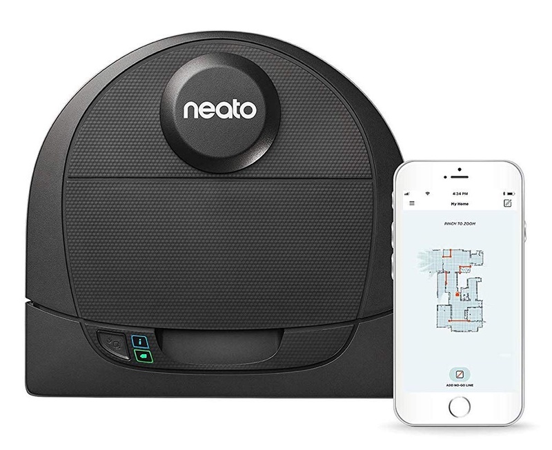 Amazon.com - Neato Robotics D4 Connected Laser Guided Robot Vacuum Featuring No-Go Lines, Works with Amazon Alexa Black -