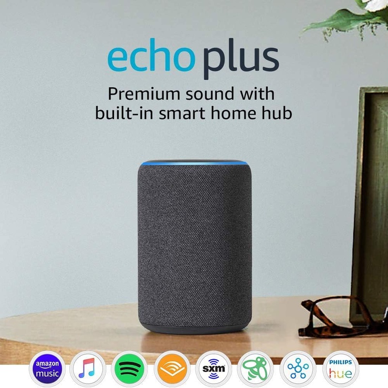Amazon.com: Echo Plus (2nd Gen) - Premium sound with built-in smart home hub - Charcoal: Amazon Devices