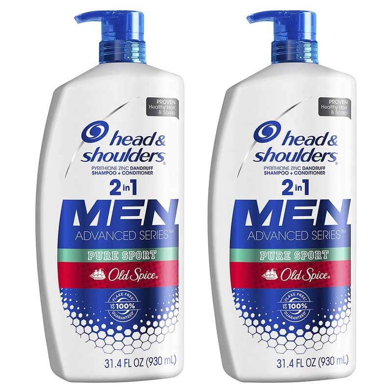 Amazon.com: Head and Shoulders Shampoo and Conditioner 2 in 1, Anti Dandruff Treatment and Scalp Care, Old Spice Pure Sport , 31.4 Fl Oz, Twin Pack: Beauty