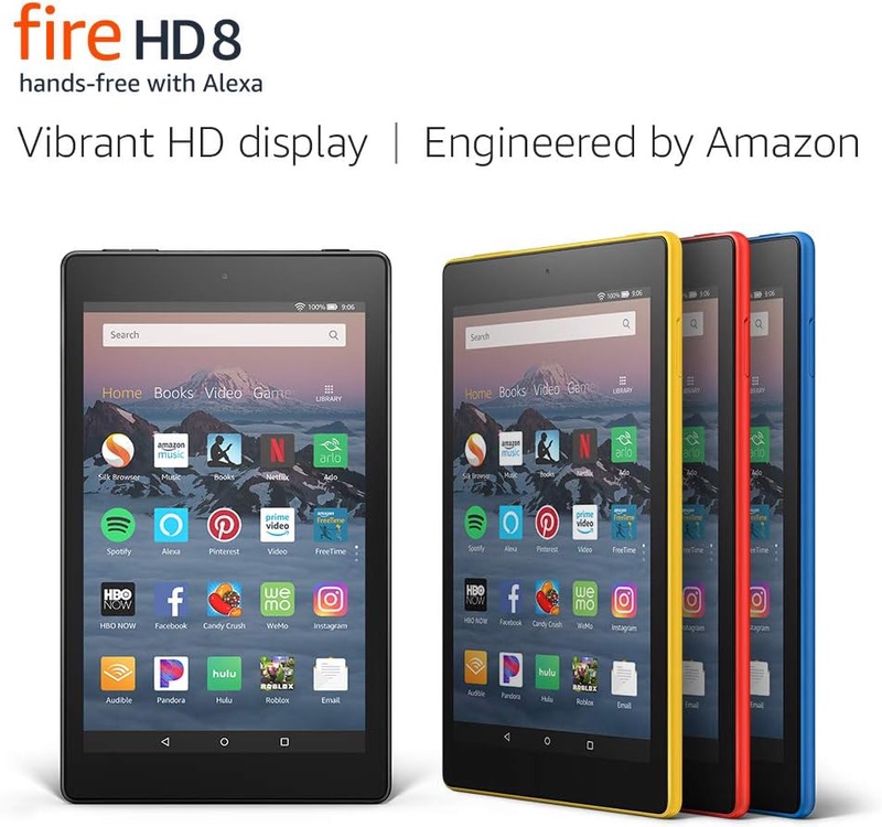 Amazon.com: Fire HD 8 Tablet. Up to 10 hours of battery | Vibrant HD display | Hands-free with Alexa