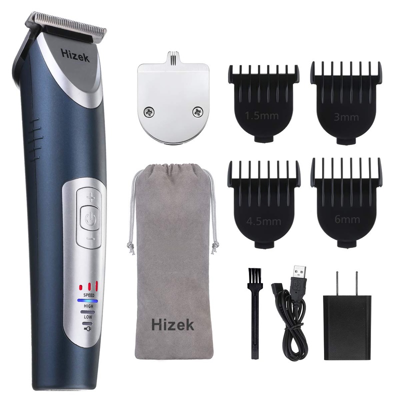 Amazon.com: Beard and Hair Trimmer, Hizek Hair Clippers Professional Haircut Kit,Cordless Men's Trimmer with 3 Adjustable Speeds, LED Display, Precision Blade,Travel Bag and 4 Guide Combs For Family Use: Beauty