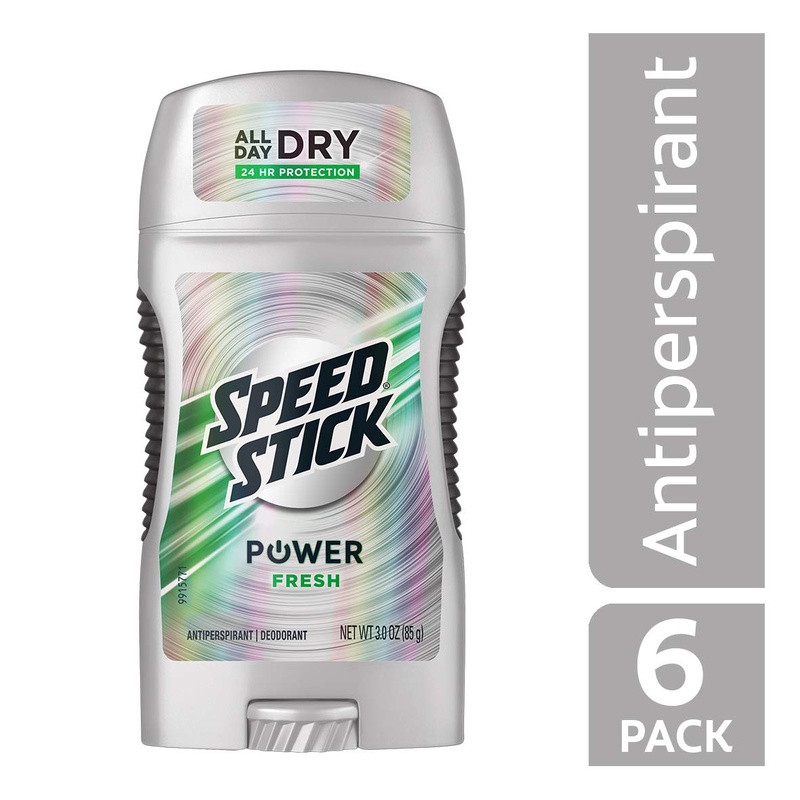 Amazon.com : Speed Stick Power Antiperspirant Deodorant for Men, Fresh - 3 Ounce (Pack of 6) : Hypoallergenic Antiperspirant : Beauty