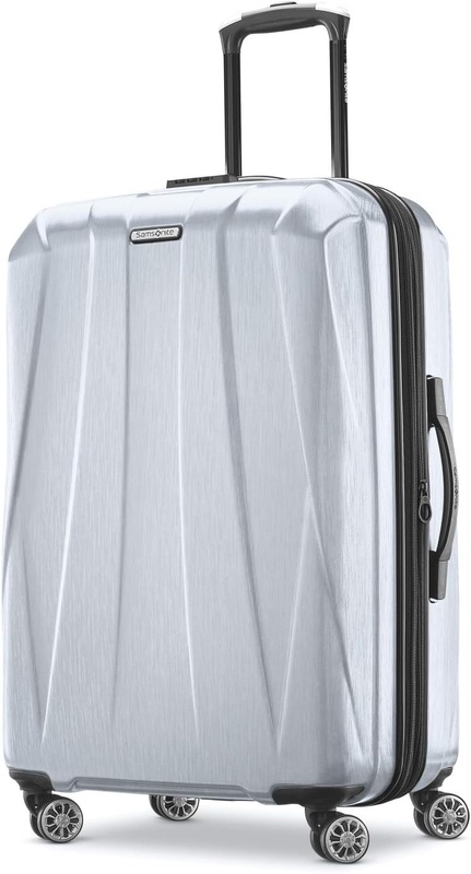 Amazon.com | Samsonite Centric 2 Hardside Expandable Luggage with Spinner Wheels, Silver, Checked-Medium 24-Inch | Suitcases