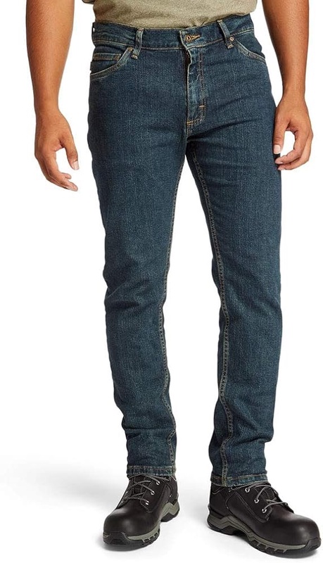 Timberland PRO Men's A1OWF Grit-N-Grind Flex Jean - 36W x 34L - Dark Denim at Amazon Men’s Clothing store