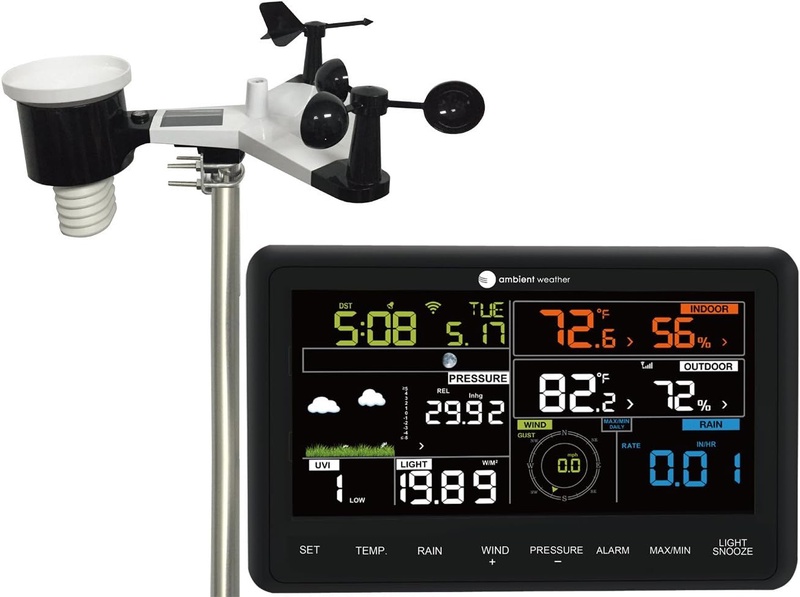 Amazon.com: Ambient Weather WS-2902A Smart WiFi Weather Station with Remote Monitoring and Alerts: Home & Kitchen
